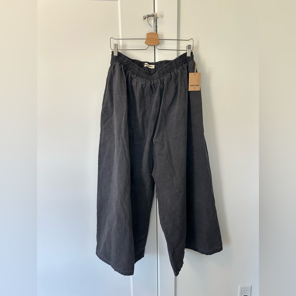NWT Rudy Jude Silk Nep Curtain Pant In Ink